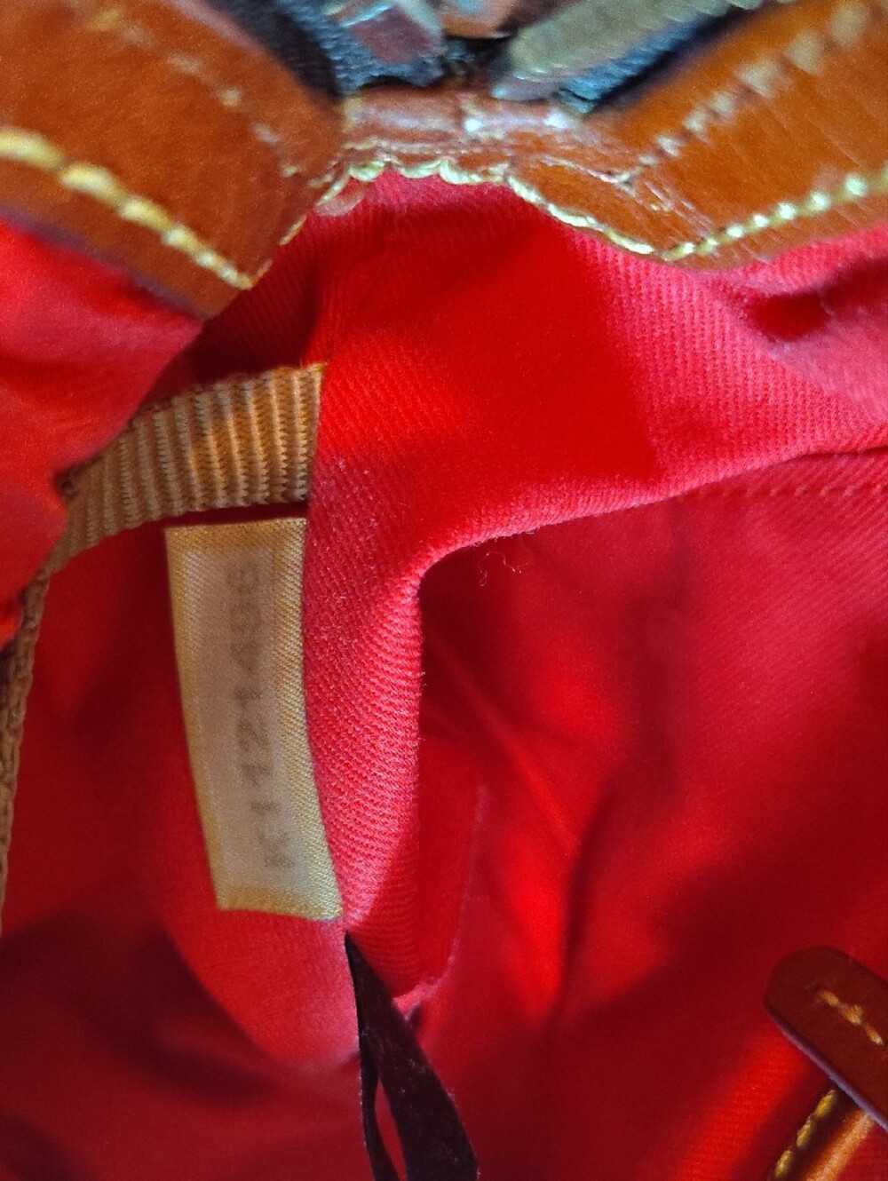 Dooney & Bourke Brown/Tan Logo Dome Satchel Medium - Picture 6 of 6